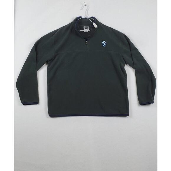 NHL Seattle Kraken 1/4 Zip Pullover, Mock Neck, Men's Size XL PRE-OWNED - Picture 1 of 7
